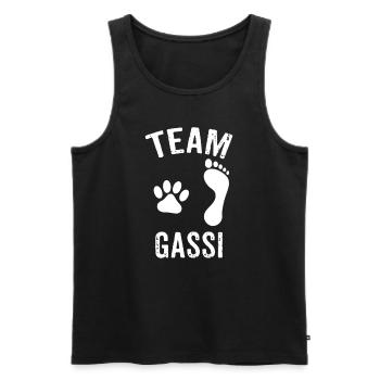 Team Gassi Tiere Liebhaber Hunde Gassi gehen - Männer Premium Bio Tank Top - Schwarz - Vorne - AI Model Male 178 light (178cm)