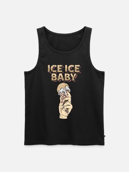 Eiscreme - Männer Premium Bio Tank Top - Schwarz