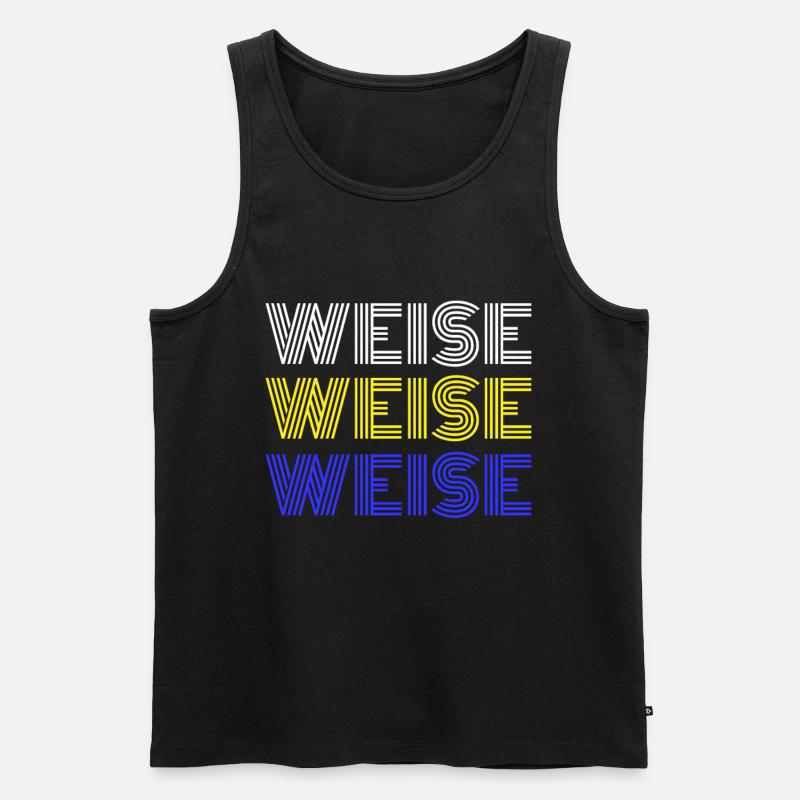 Klugscheisser Klugscheißer Klugscheiser - Männer Premium Bio Tank Top - Schwarz