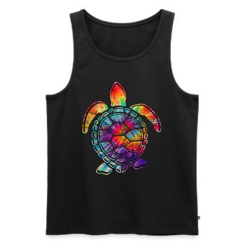 Bunte Schildkröte - Débardeur bio Premium Homme - noir - Devant - Michal (187cm)