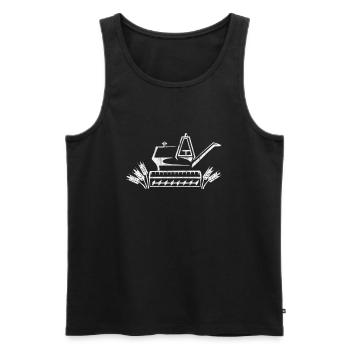 Mähdrescher - Männer Premium Bio Tank Top - Schwarz - Vorne - AI Model Male 178 light (178cm)