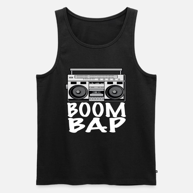 Hip Hop - Männer Premium Bio Tank Top - Schwarz