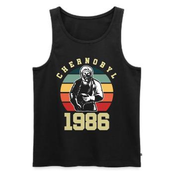 Tschernobyl Atomkraftwerk Umweltschutz Katastrophe - Männer Premium Bio Tank Top - Schwarz - Vorne - AI Model Male 178 light (178cm)