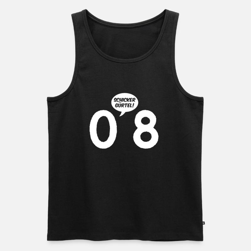Nice bælte - Herre Premium økologisk tanktop - sort