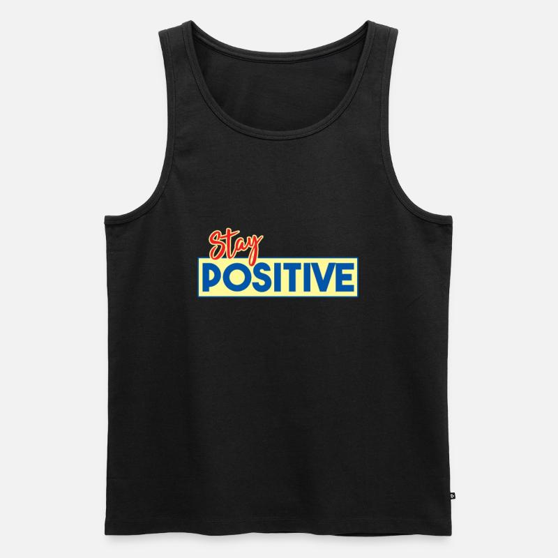 Motivation - Männer Premium Bio Tank Top - Schwarz