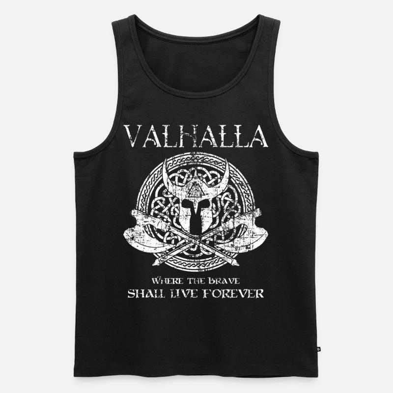 Valhalla Valknut Teutons Viking - Débardeur bio Premium Homme - noir