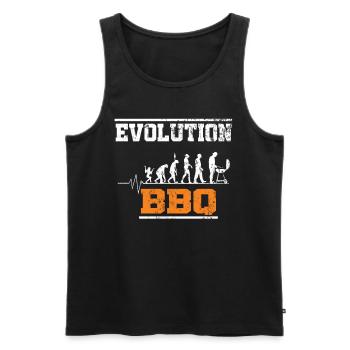 Evolution Grillen Herzschlag - Männer Premium Bio Tank Top - Schwarz - Vorne - Michal (187cm)