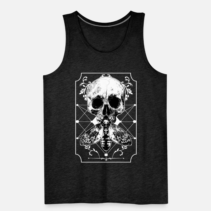Moth skull Men's Premium Organic Tank Top