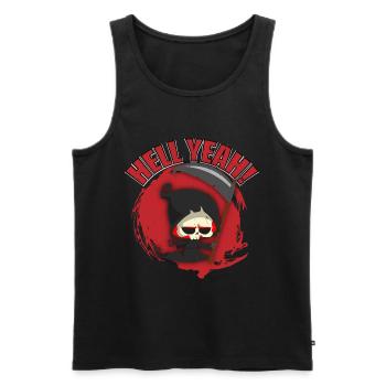 Teufel Sensenmann Hölle Tod Dämon Geschenk - Männer Premium Bio Tank Top - Schwarz - Vorne - AI Model Male 178 light (178cm)