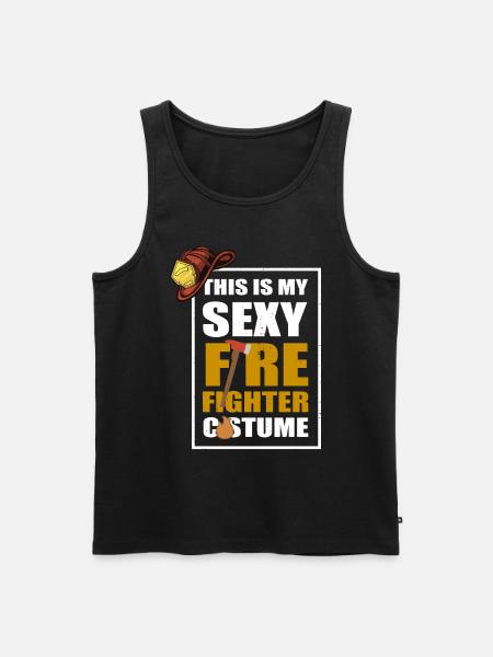 Fire Brigade Hero Costume - Men's Premium Organic Tank Top - black