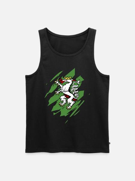 Graz Austria Home Styria Country Travel Coat of Arms - Men's Premium Organic Tank Top - black