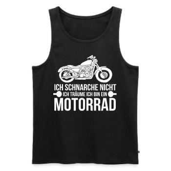 Motorradfahrer - Männer Premium Bio Tank Top - Schwarz - Vorne - AI Model Male 178 light (178cm)