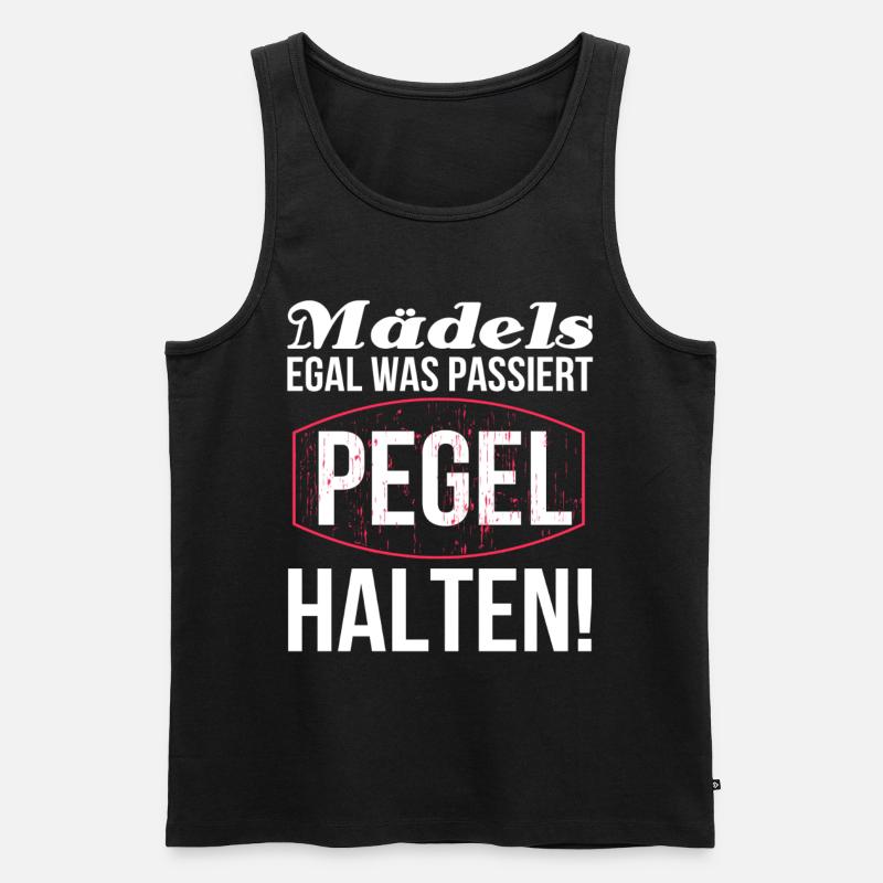 Trinksprüche - Männer Premium Bio Tank Top - Schwarz