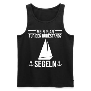 sailor - Men's Premium Organic Tank Top - black - Front - AI Model Male 178 light (178cm)