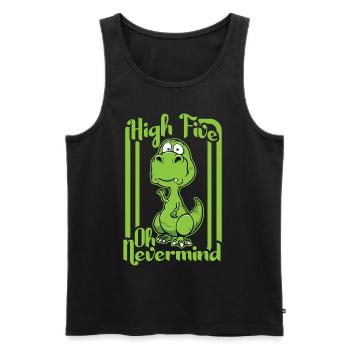 High five - Men's Premium Organic Tank Top - black - Front - AI Model Male 178 light (178cm)