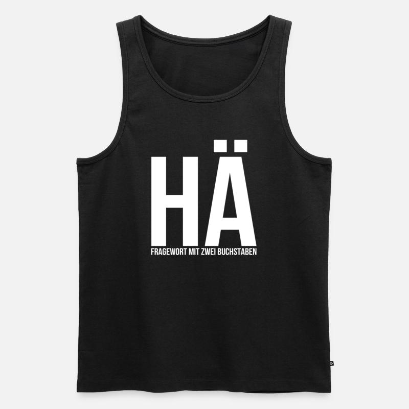 Hä - Männer Premium Bio Tank Top - Schwarz