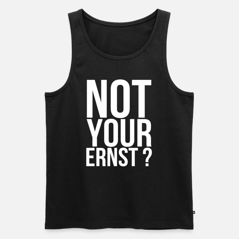 Witzige Sprüche - Männer Premium Bio Tank Top - Schwarz