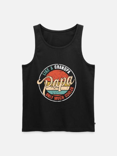 Dad Father's Day Gift - Men's Premium Organic Tank Top - black