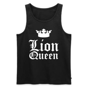 lioness - Men's Premium Organic Tank Top - black - Front - Michal (187cm)