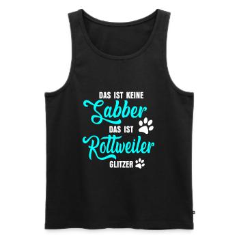 Rottweiler saying - Men's Premium Organic Tank Top - black - Front - Michal (187cm)