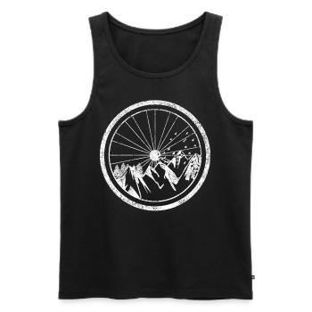 VTT - Débardeur bio Premium Homme - noir - Devant - Michal (187cm)