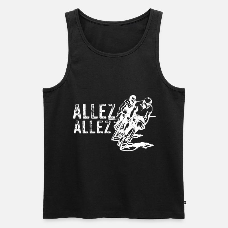 Radsport - Männer Premium Bio Tank Top - Schwarz