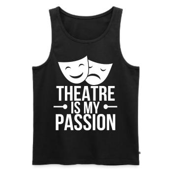 Theater Schauspiel Theaterspiel Schauspielerrin - Männer Premium Bio Tank Top - Schwarz - Vorne - Michal (187cm)