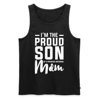 Mutter Muttertag Mama mum mom Geschenk Supermom - Männer Premium Bio Tank Top - Schwarz - Vorne - Michal (187cm)