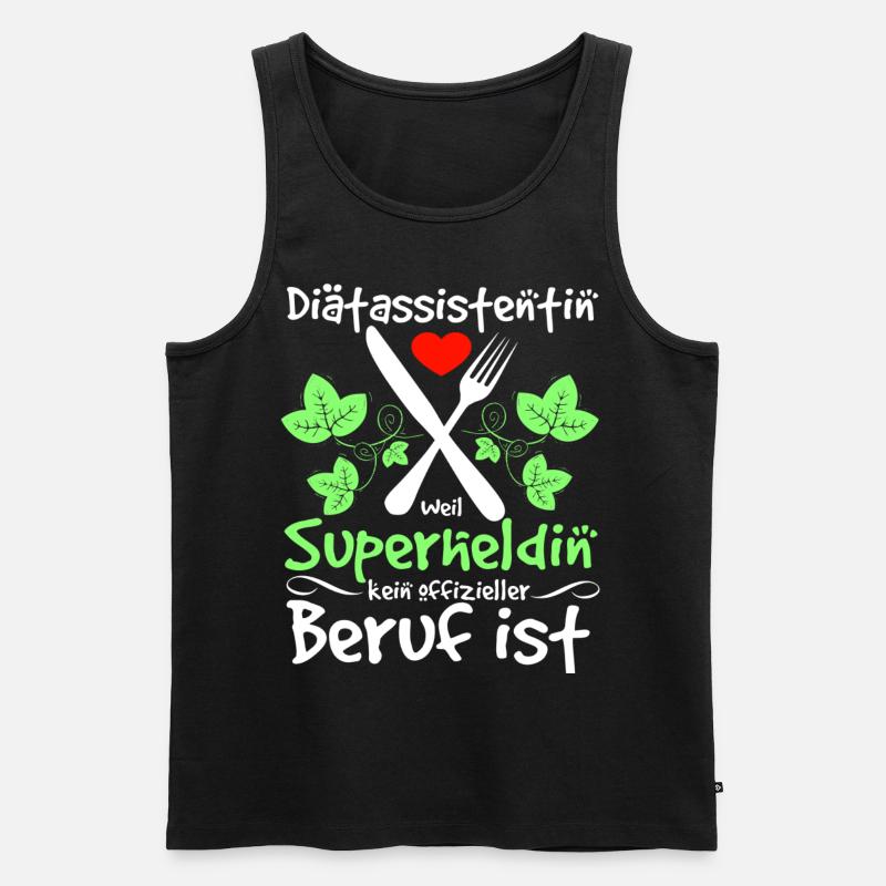Diätassistentin Beruf Diät Ernährung Sport - Männer Premium Bio Tank Top - Schwarz