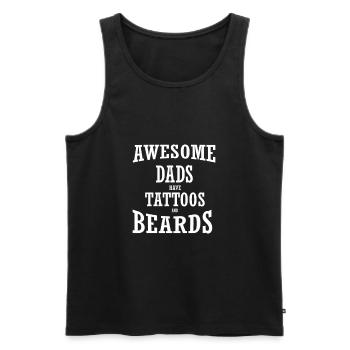Father's Day Daddy Daddy Daddy Dad Dad Daddy - Men's Premium Organic Tank Top - black - Front - AI Model Male 178 light (178cm)