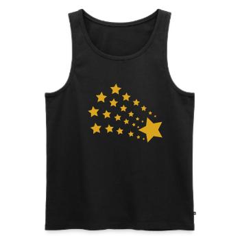 Stern Sterne - Männer Premium Bio Tank Top - Schwarz - Vorne - AI Model Male 178 light (178cm)