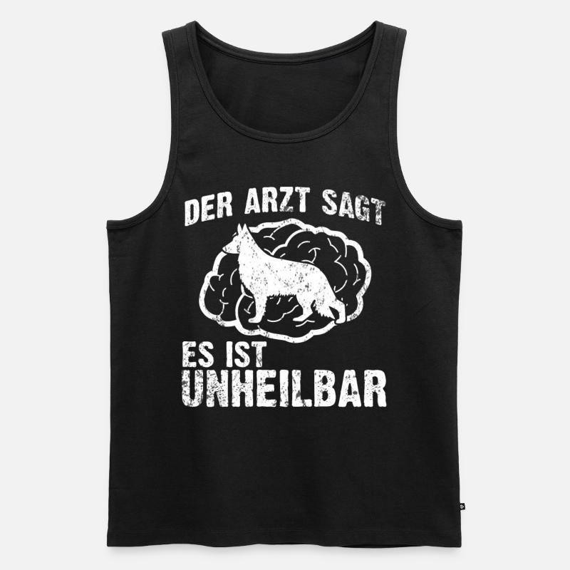 Deutscher Schäferhund - Männer Premium Bio Tank Top - Schwarz
