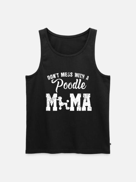 Pudel Mutter Geschenk - Männer Premium Bio Tank Top - Schwarz