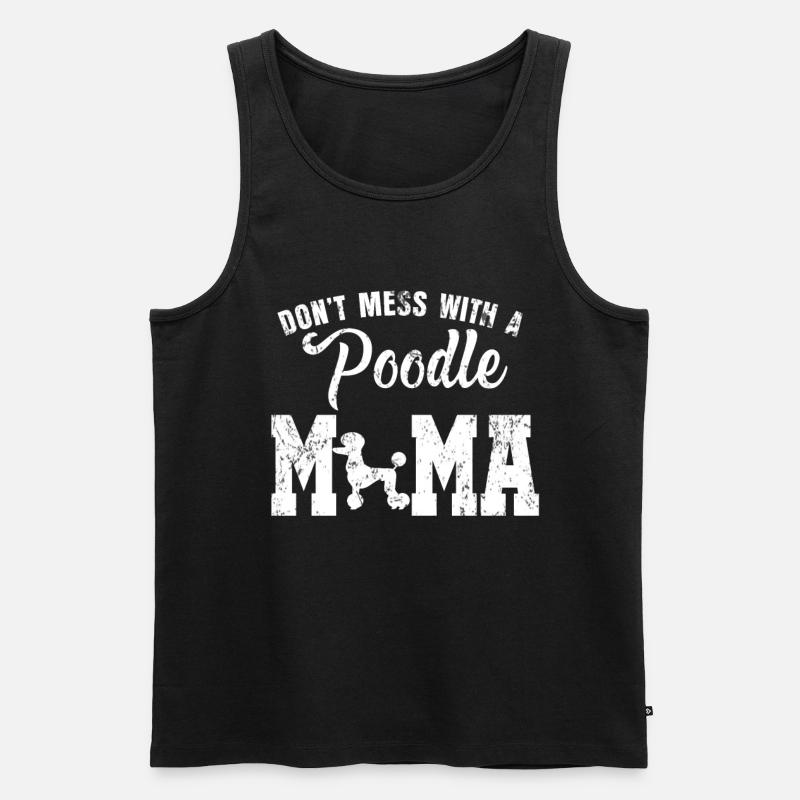 Pudel Mutter Geschenk - Männer Premium Bio Tank Top - Schwarz