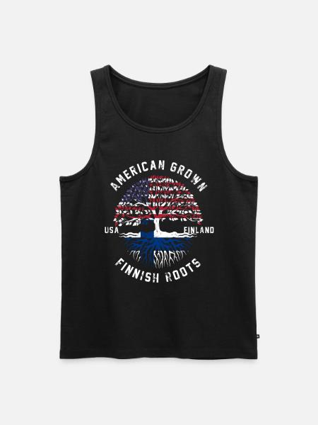 Finland nation flag gift - Men's Premium Organic Tank Top - black