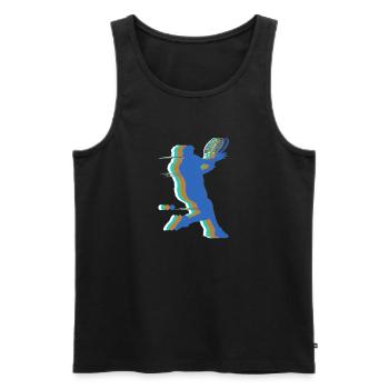Tennis - Men's Premium Organic Tank Top - black - Front - Michal (187cm)
