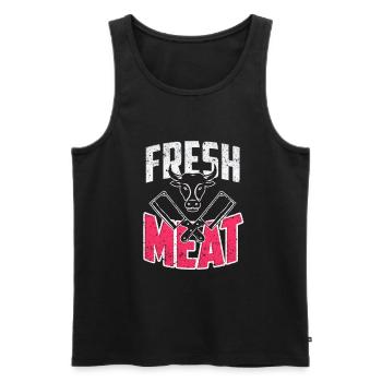 Schlachter Metzger Beruf Geschenk - Männer Premium Bio Tank Top - Schwarz - Vorne - AI Model Male 178 light (178cm)