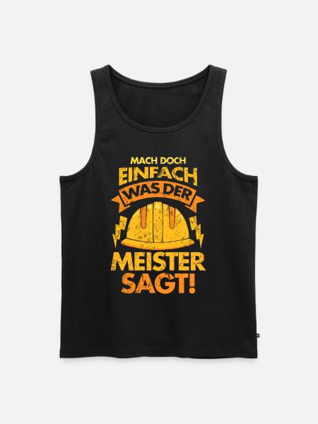 Electrician Master Construction Worker - Men's Premium Organic Tank Top - black