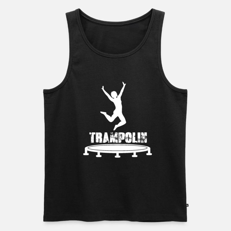Trampolin Sport - Männer Premium Bio Tank Top - Schwarz