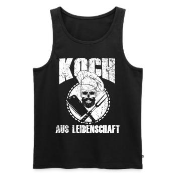 Koch Kochen - Männer Premium Bio Tank Top - Schwarz - Vorne - Michal (187cm)