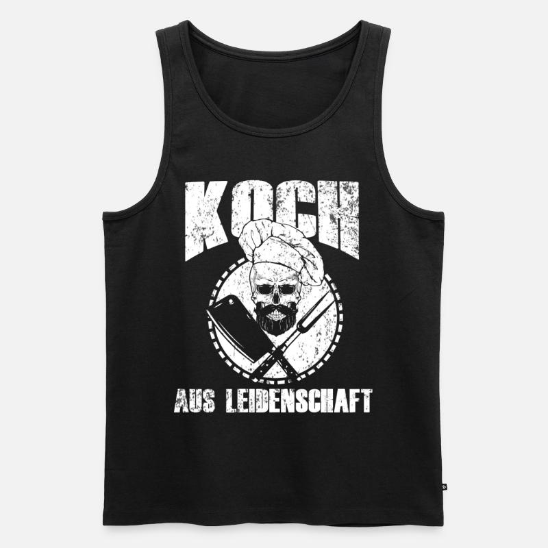 Koch Kochen - Männer Premium Bio Tank Top - Schwarz