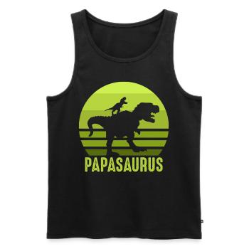 Dinosaurier Museum - Männer Premium Bio Tank Top - Schwarz - Vorne - Michal (187cm)