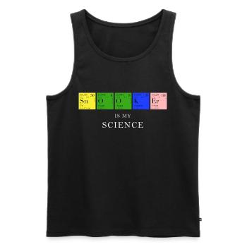 Snooker Periodic Table Shirt Snooker is my science - Men's Premium Organic Tank Top - black - Front - Michal (187cm)