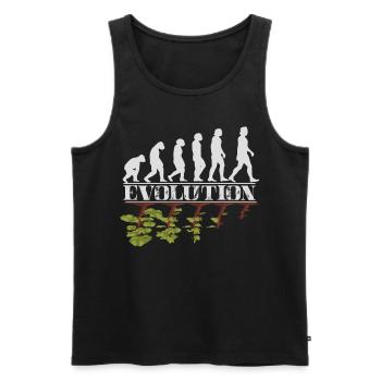 Environment Evolution of man and nature - Men's Premium Organic Tank Top - black - Front - AI Model Male 178 light (178cm)