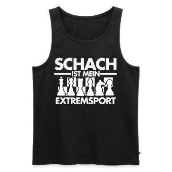 Sports d'échecs - Débardeur bio Premium Homme - noir - Devant - Michal (187cm)