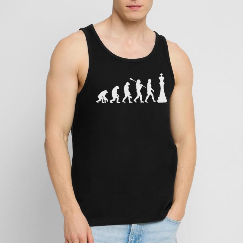 Évolution des échecs Débardeur bio Premium Homme
