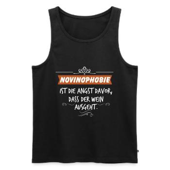 Wine toast - Men's Premium Organic Tank Top - black - Front - AI Model Male 178 light (178cm)