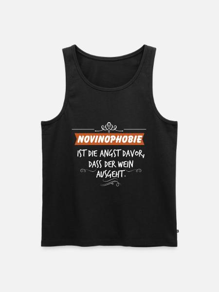 Wein Trinkspruch - Männer Premium Bio Tank Top - Schwarz