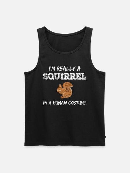 Squirrel costume - Men's Premium Organic Tank Top - black