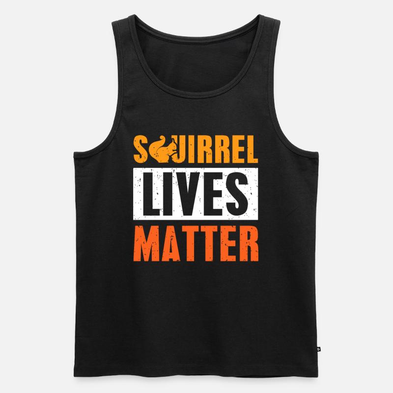 Eichhörnchen - Männer Premium Bio Tank Top - Schwarz